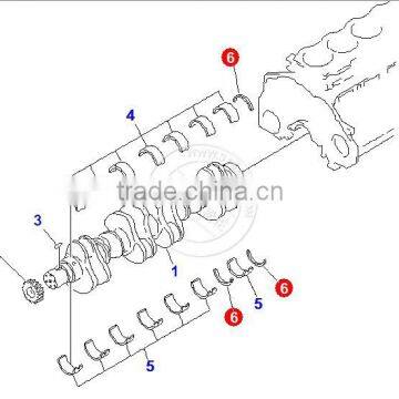 6150-21-8050 thrust metal assy engine parts bulldozer S6D125