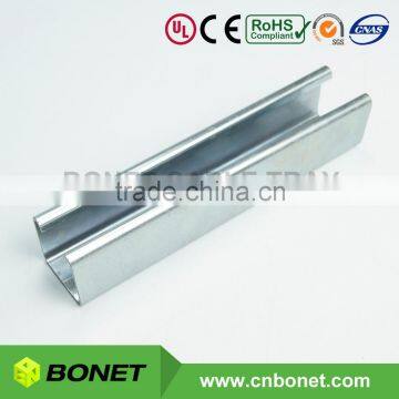 Plain and Slotted C Channel Steel Strut Channel Support Systems for ...