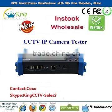 2014 new laptop led screen cctv cable ip camera tester DC12V PTZ cctv network tester wifi (HK-TM806IPC)