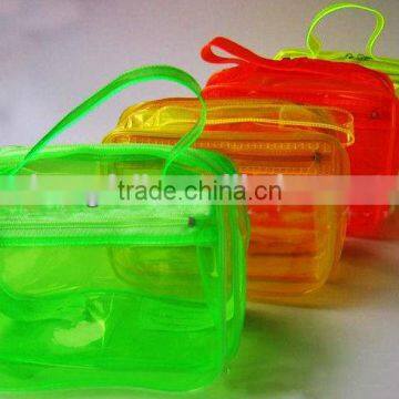 Lovely transparent color PVC handbag