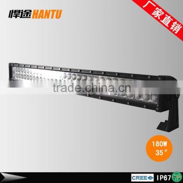 180w led light bar 4x4 dural row car lights for jeep wrangler Foshan Hantu