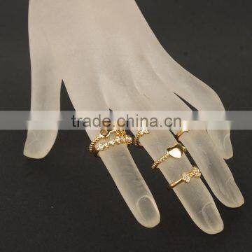 Wholesale Women Trendy 6 PCS Finger Ring Set photo-4