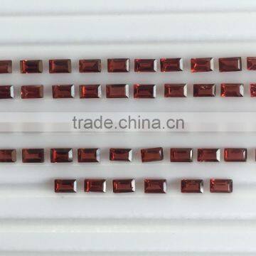 Natural Garnet Rectangle Cut Red Lot Loose Emerald Cut Semi Precious Gemstones