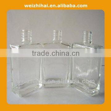 1/2 OZ Square Glass Bottle