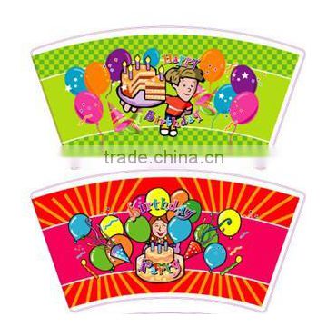 custom logo printed paper cup fans/paper cup sheet/paper cup raw materials price factory