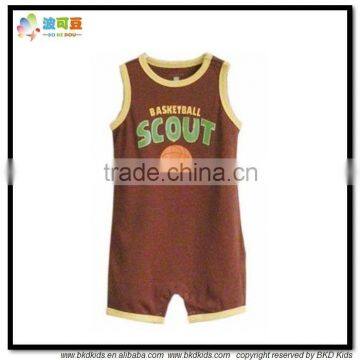 Basketball Scout printed babies clothes for baby summer clothing