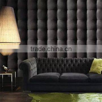 oriental design 3d leather effect wallpaper