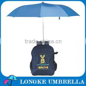 [LK012]2014 Hot selling! 3 Foldable umbrella Backpack umbrella