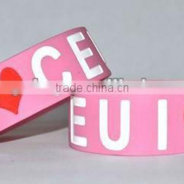 fashion whole sell promotional silicon rubber band