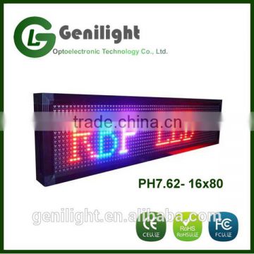 RGB Color Indoor LED Video Display Screen Led Message Programmable Sign