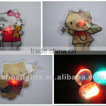 cartoon PVC patches light for clothing