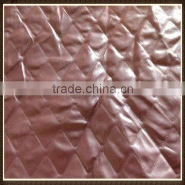 2013 new arrival diamond-type lattice faux leather fabric for jacket