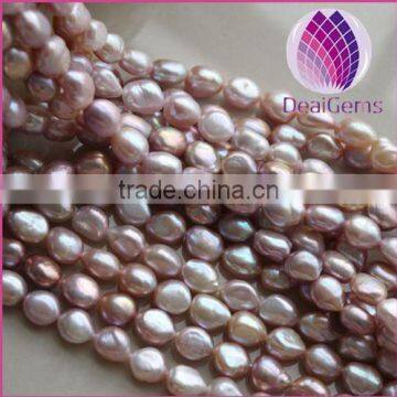 10-11mm Natural white Freshwater pearls AAA grade baroque Pearls