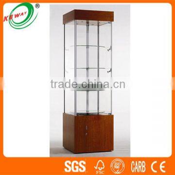 Jewelry tempered glass dispaly cabinets