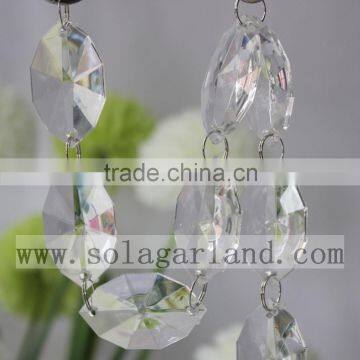 12*28*47MM Shuttle-shaped Crystal Beads Strand Christmas Garland For Wishing/Wedding Tree Decoration