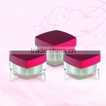 cosmetic square acrylic cream jar