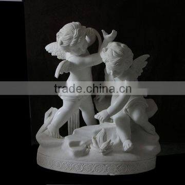 marble memorial angel figurines