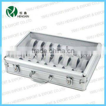 Aluminium box for watches, aluminimu acrylic watch show box