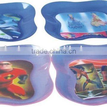 Customized For children with cute pattern plastic food tray