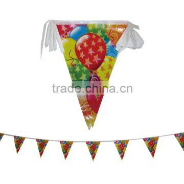 Plastic bunting string flag line