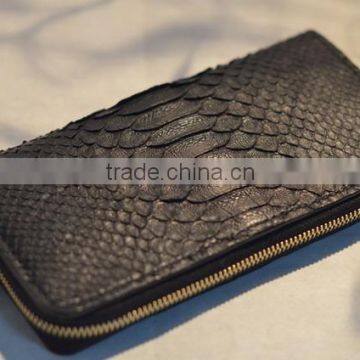 Custom Money Wallet, China Sopplier 100% Real Python Genuine Leather Wallet