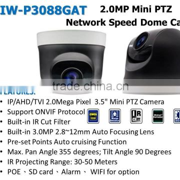 IW-P3088GAT HD 1080P POE ONVIF Mini PTZ IP Camera