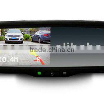 4.3" high resolution car rearview mirror with parking sensors/more functions option