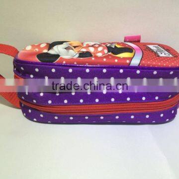 Cartoon EVA Pencil Case Zipppered Bag :Red photo-4
