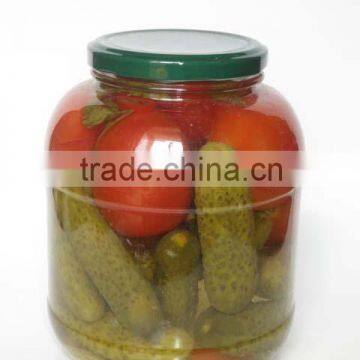 Assorted Cucumber + Big Tomato in Jar 1500ml