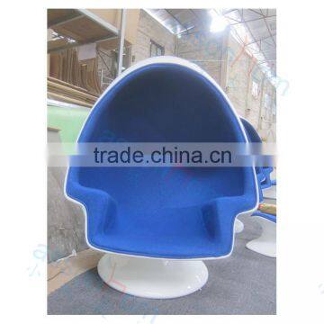 Fiberglass Egg Chair With Ottoman