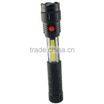 COB LED Aluminium flashlight can be stretched