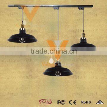 Factory Wrought Sterling Nostalgic Metal Pendant Lamp Industrial Brass Socket Track Light Home Decoration Hanging Lamp