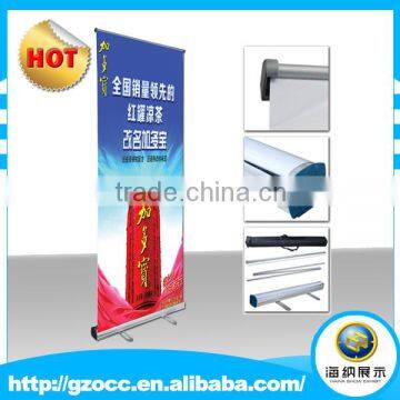 Manufacturer direct supply Retractable waterproof banner stand out door display aluminium roll up stand for Trade show backdrop