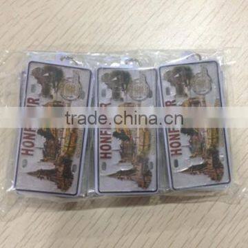 new custom logo metal aluminum keyring