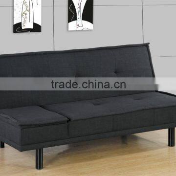 Fabric sofa bed with marble drawer, fashion design sofabed