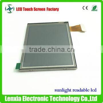 Sunlight readable 3.5'' lcd transflective touch screen with 240x320px