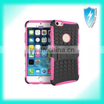 Hot Sell Unique Design Mix Color Silicone Rugged Case for Iphone 6 Plus