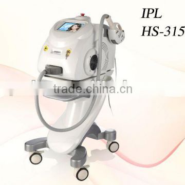 Floor standing e-light photo facial and IPL SHR pain free and fast depilation aesthetic system