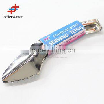 2016 newest design No.1 Yiwu agent commission agent Wholesale new product serving steel tongs for healthy