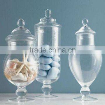 glass apothecary jars