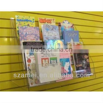 factory price OEM wall mount acrylic brochure display rack