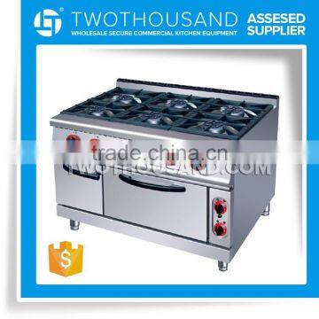 6 Burners Gas Range, 1 Oven, 1 Cabinet - 159000 BTU, TT-WE420B-1