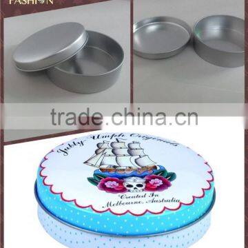 fancy cute hot sell round tin box for lipstick case lipstick container