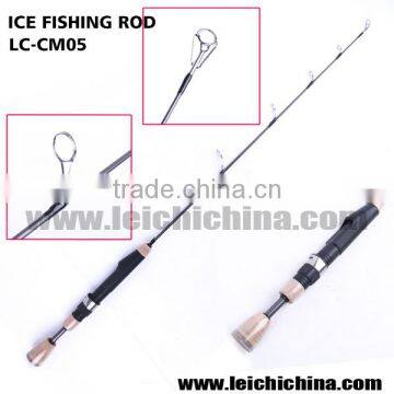 in stock cork handle Fiberglass ice rod for fishing