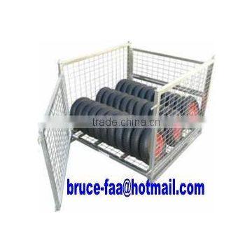 stacking mesh cage pallet/steel mesh container