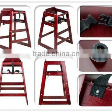 Cheap Modern Comfortable EN14988 Solid Wood Baby Restaurant High Chair photo-5