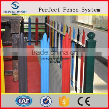 Easily Assembled green QYM-Hot-dipped Galvanized Palisade Fencing