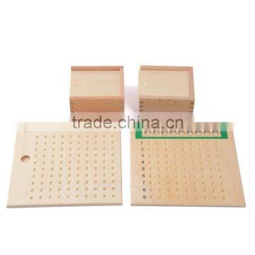 Wooden Math Toy Montessori Multiplication Bead Board photo-3