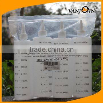 12 oz Easy Squeeze HDPE Bottles Food Grade Set of 3 photo-4