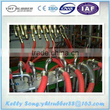 flexible steam hose can dure high temperature hot water